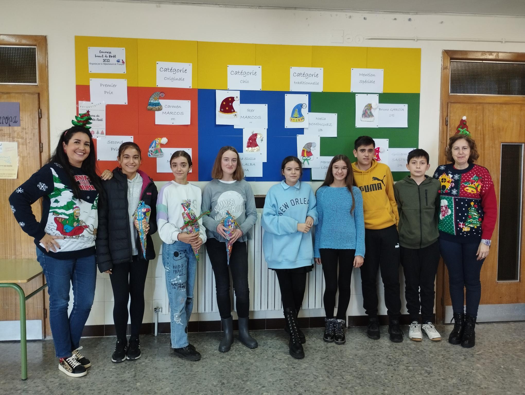 Concurso gorros Papá Noel - Francés
